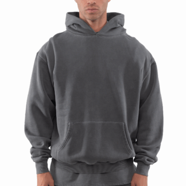 100% Cotton Puff Print Oversized Hoodie for Men