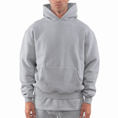 100% Cotton Puff Print Oversized Hoodie for Men