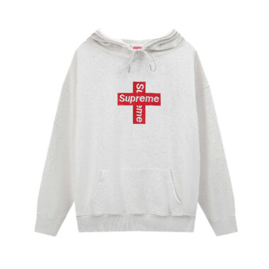 Street Style Cotton Terry Pullover Hoodie