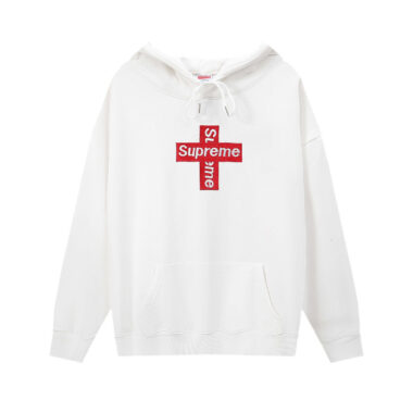 Street Style Cotton Terry Pullover Hoodie