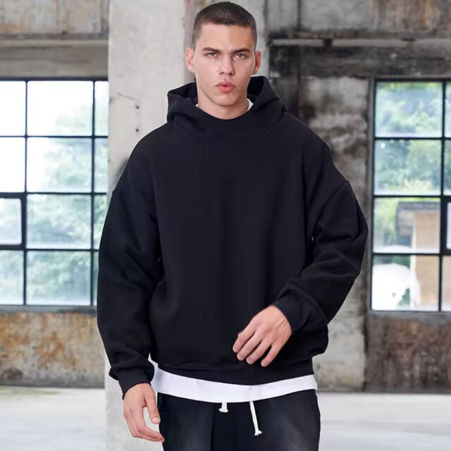 Drop Shoulder Hoodie for Men and Women