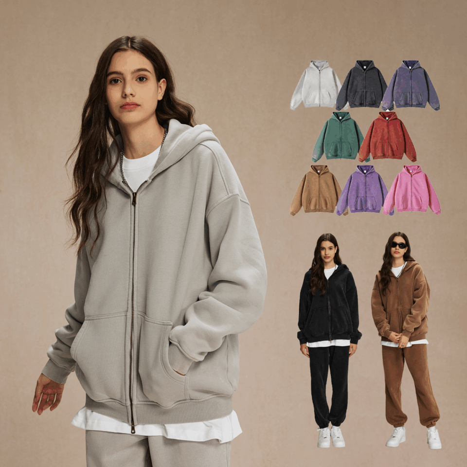 Custom 360G High Quality Oversized Vintage Wash Hoodies