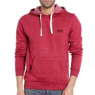 Cotton Blended Pullover Hoodie