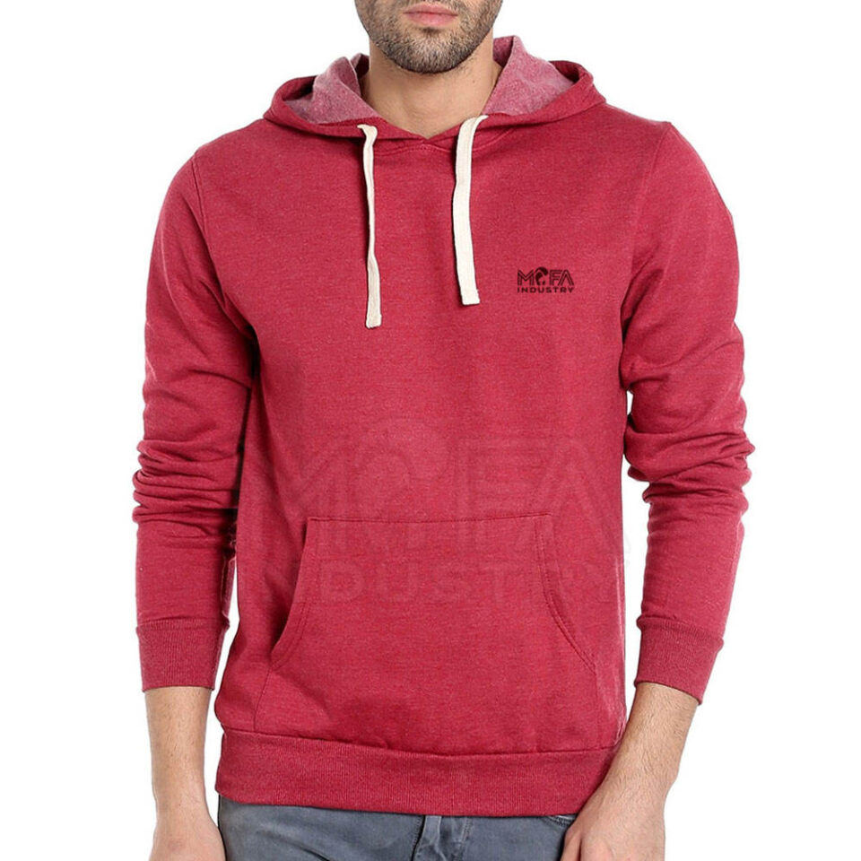Cotton Blended Pullover Hoodie