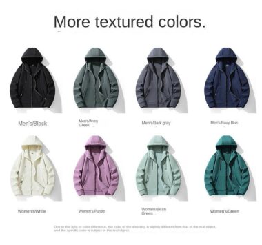 Full Zip-Up Hoodie for Men and Women