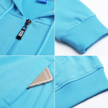 Custom Embroidery Full-Zip Hoodie