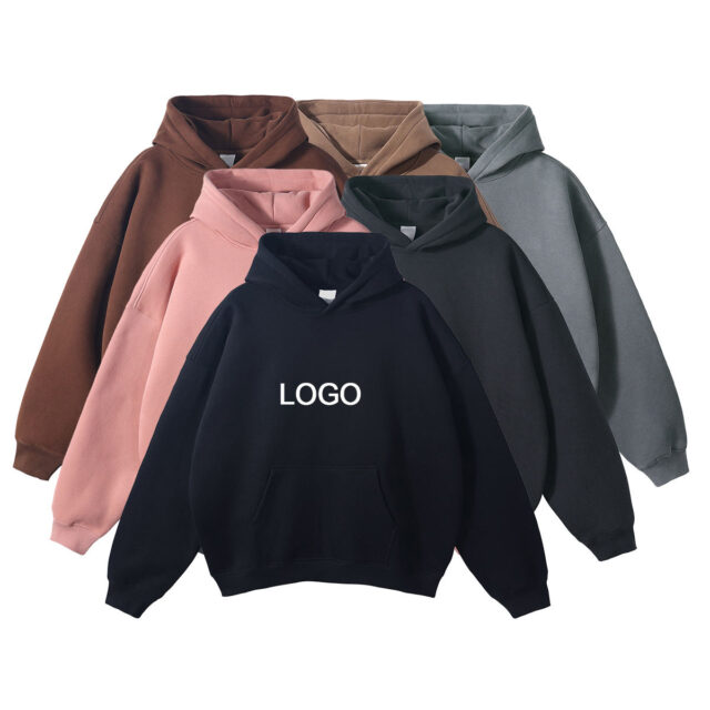 Oversized Pullover Hoodie with 3D Puff Print