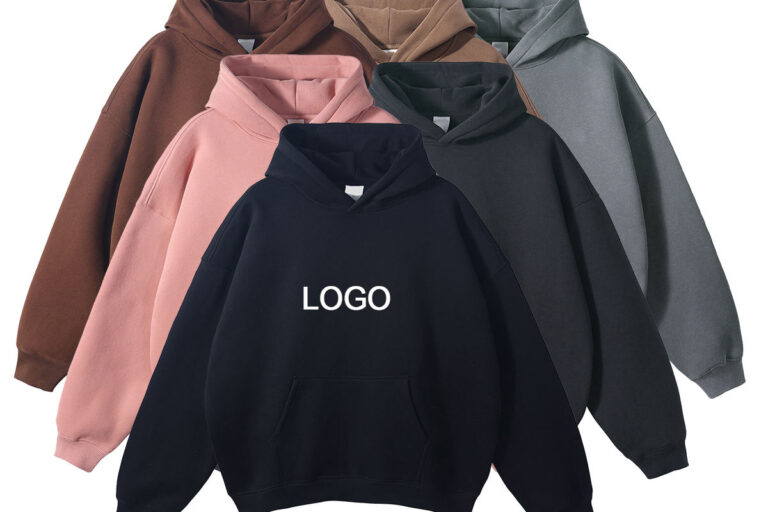 Oversized Pullover Hoodie with 3D Puff Print