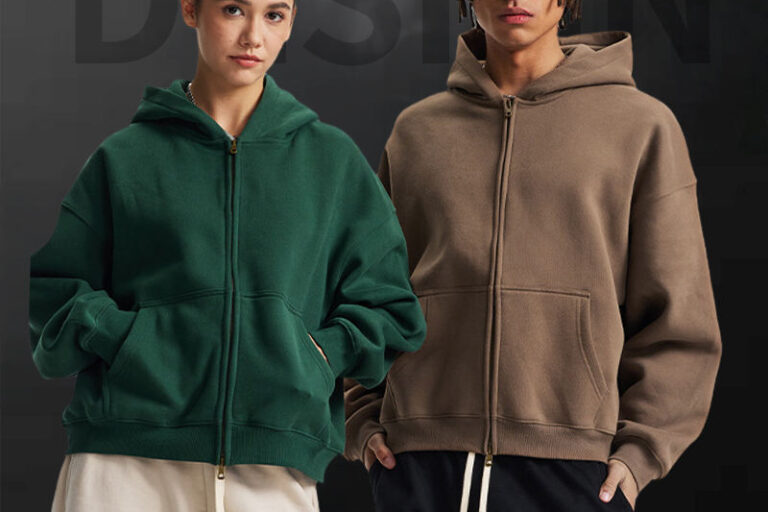 Custom Heavyweight Cotton Zipper Hoodie