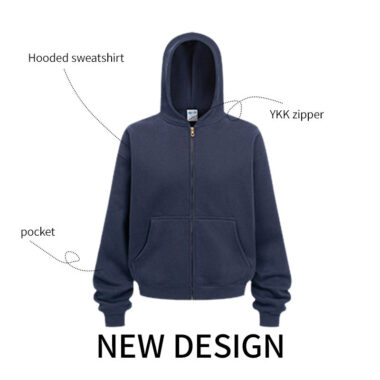 Custom Heavyweight Cotton Zipper Hoodie