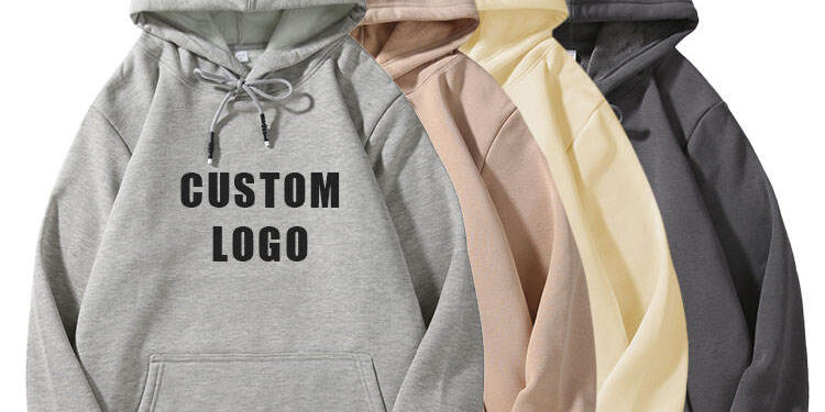 Solid Pullover Fleece Hoodie with Custom Logo