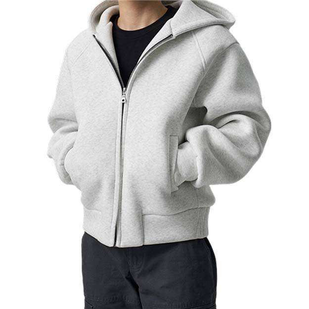 Custom Logo Zip-Up Hoodie