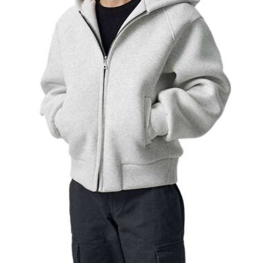 Custom Logo Zip-Up Hoodie