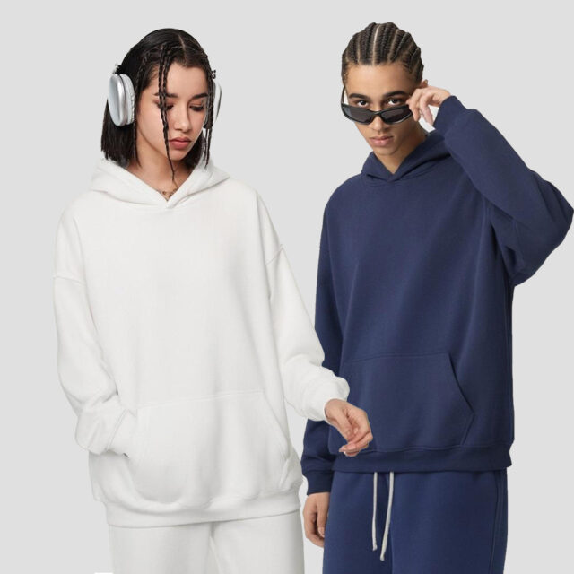 Men's Pullover Hoodie with Puff Print