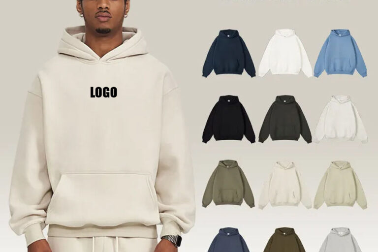 Men's Pullover Hoodie with Puff Print