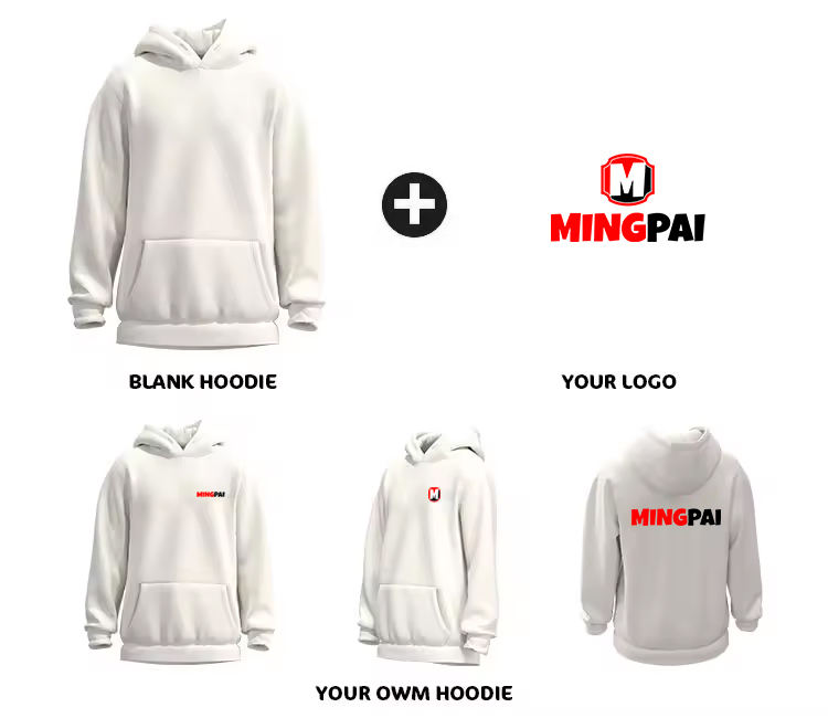 100% Cotton Oversized Pullover Hoodie for Men