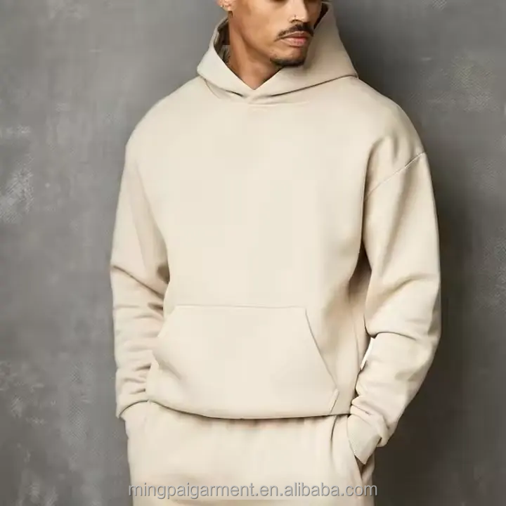 100% Cotton Oversized Pullover Hoodie for Men