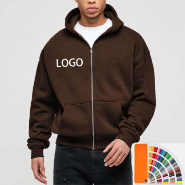 Custom Oversized Zip Hoodie for Men
