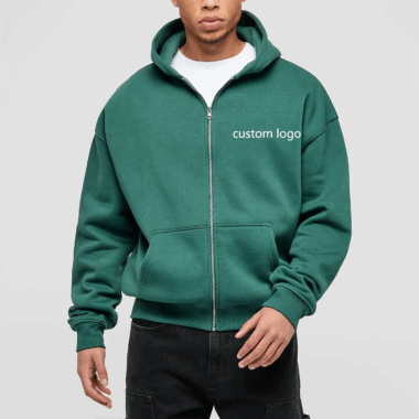 Custom Oversized Zip Hoodie for Men