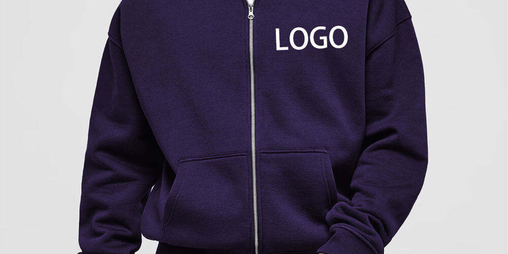 Custom Oversized Zip Hoodie for Men