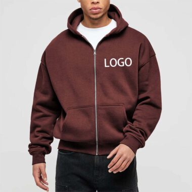Custom Oversized Zip Hoodie for Men