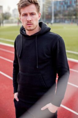 Casual Hoodie Sweatshirt with Embroidery