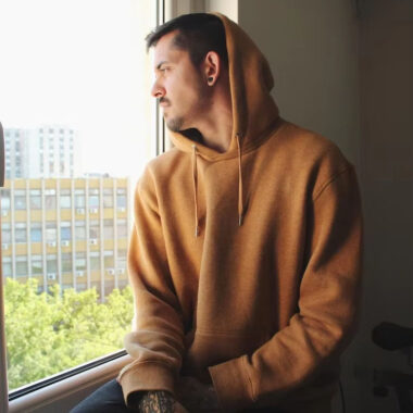 Casual Hoodie Sweatshirt with Embroidery