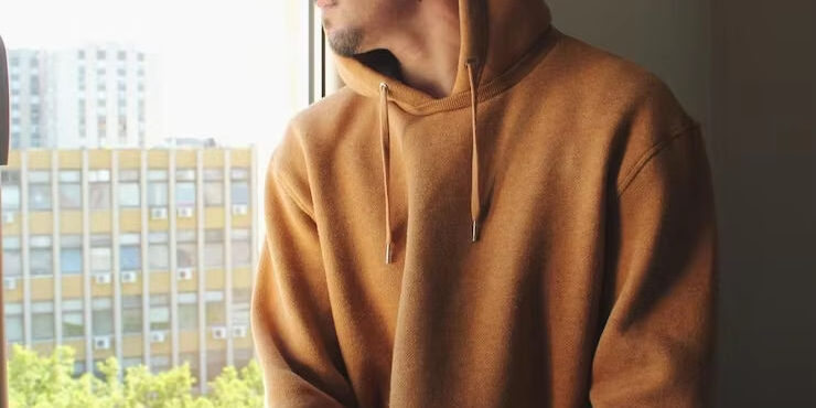 Casual Hoodie Sweatshirt with Embroidery