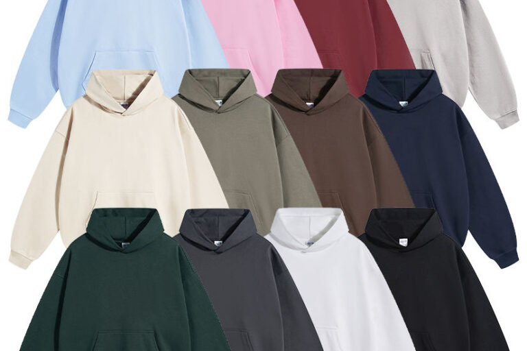 Cotton Pullover Hoodie with Custom Embroidery