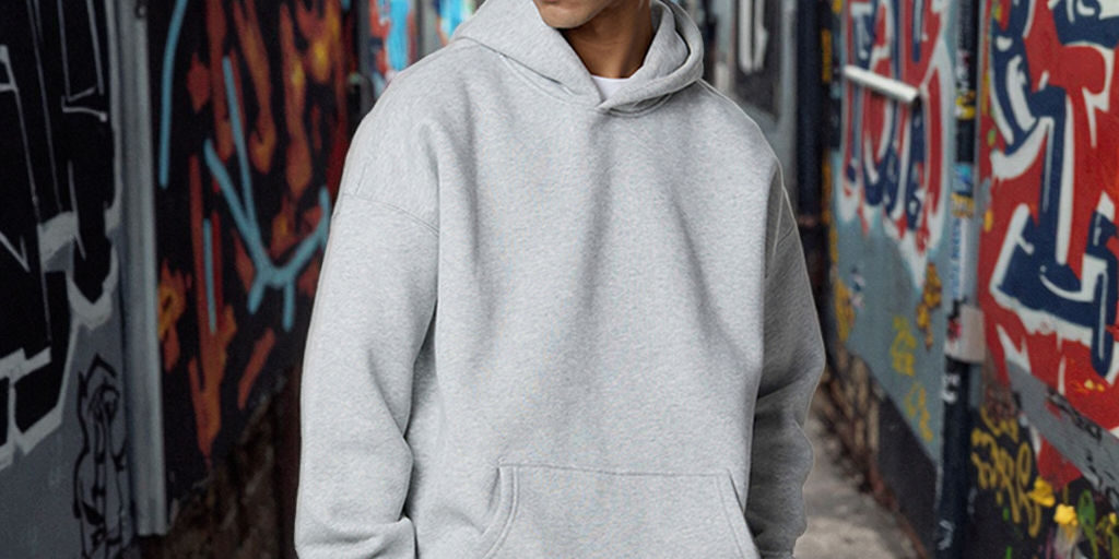 Heavyweight Baggy Cropped Zip-Up Hoodie