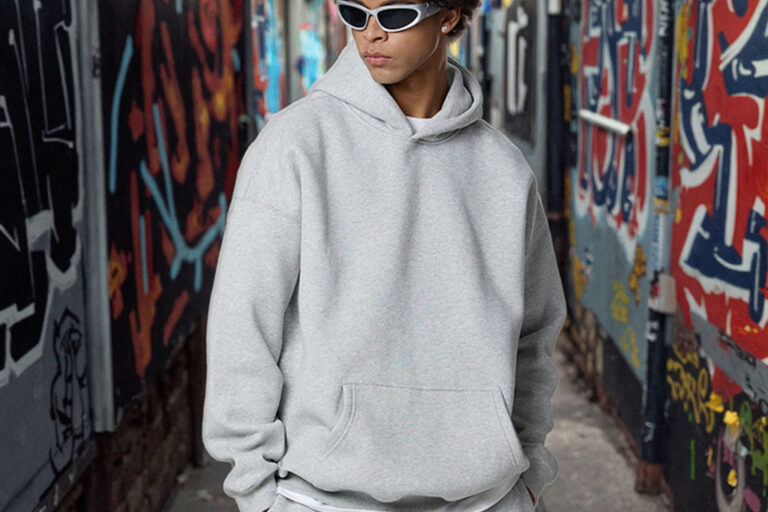 Heavyweight Baggy Cropped Zip-Up Hoodie