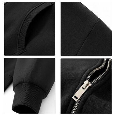 Full-Zip Square-Shaped Hoodie