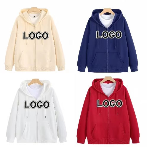 Spring & Autumn Oversized Zip-Up Hoodie
