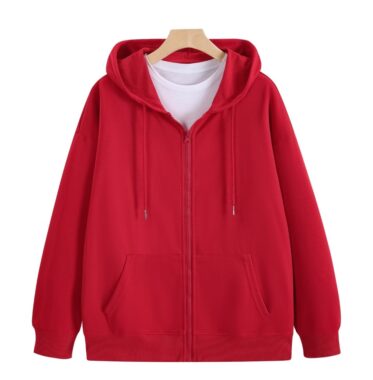 Spring & Autumn Oversized Zip-Up Hoodie