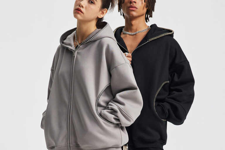 Heavyweight Zip-Up Hoodie with Fleece Lining