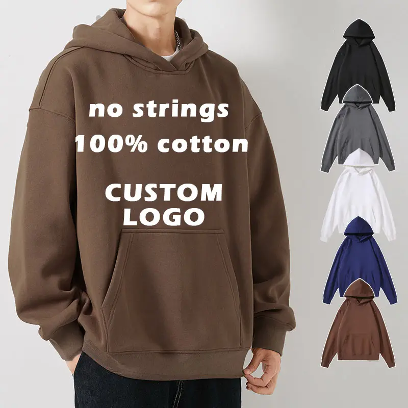 Men's Custom 100% Cotton Hoodies