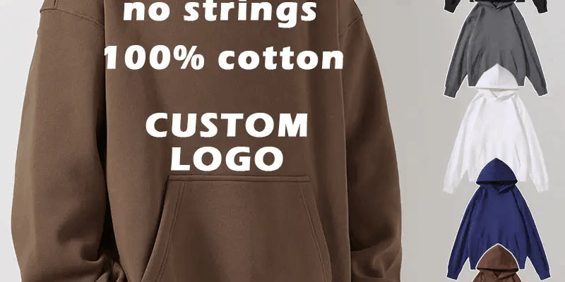 Men's Custom 100% Cotton Hoodies