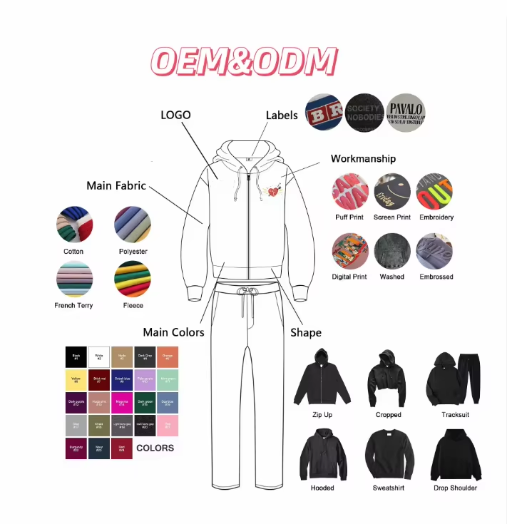 Men's Custom 100% Cotton Hoodies