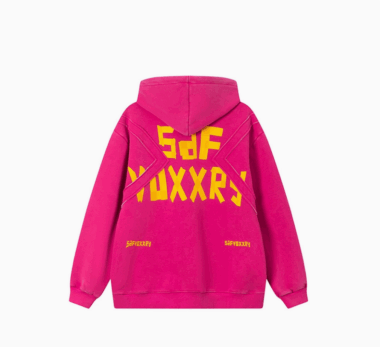 Vintage Oversized Printed Hoodie