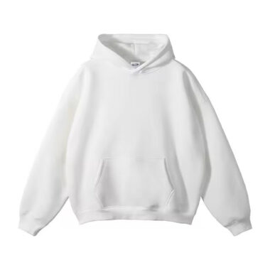Cotton Pullover Hoodie with 3D Embroidery