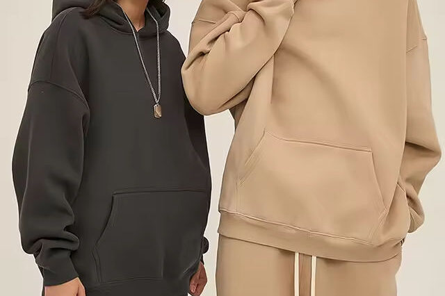 Cotton Pullover Hoodie with 3D Embroidery