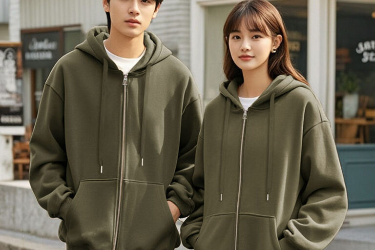 Thick Fleece Zip Up Hoodie