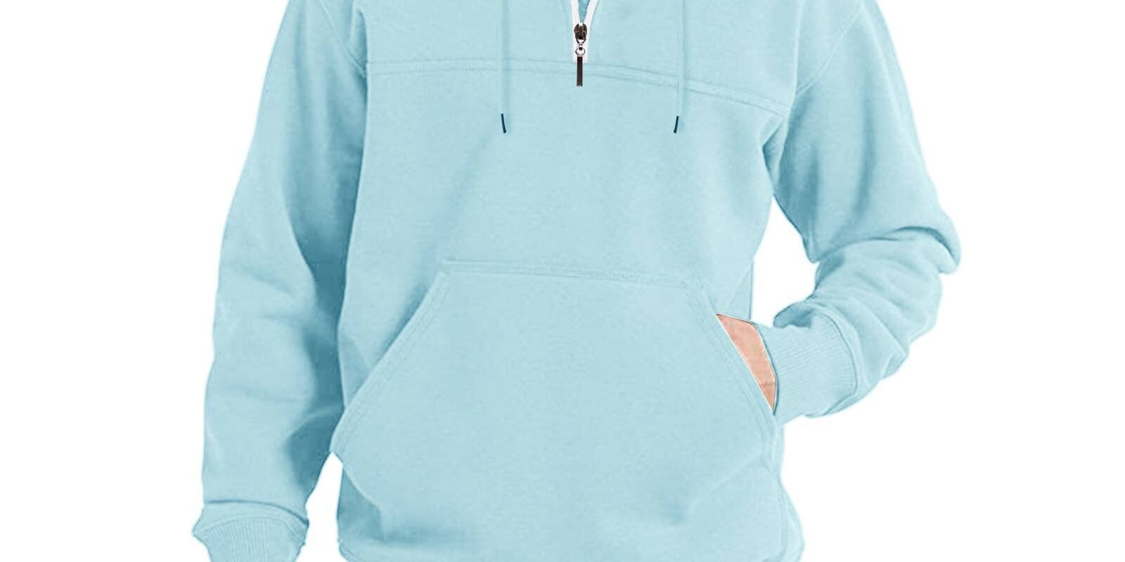 Custom Plus Size Zip Up Hoodie for Men