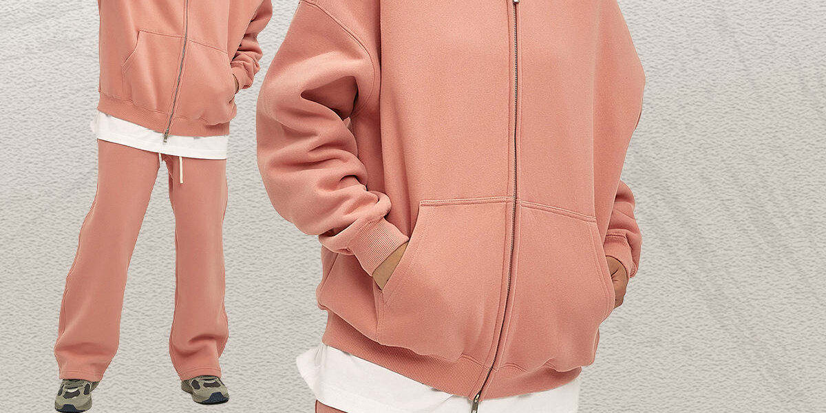 Wholesale Custom Zip Hoodie Sweatpants Set