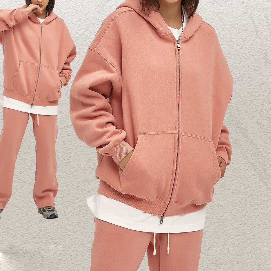 Wholesale Custom Zip Hoodie Sweatpants Set