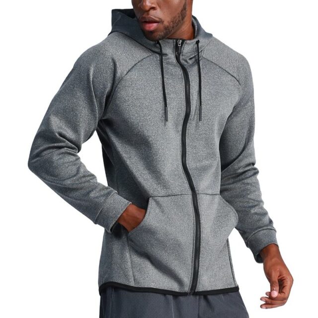 Full-Zip Training Fitness Sports Hoodie
